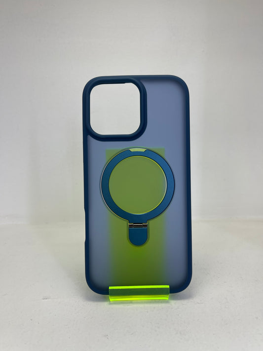 Funda apple iphone 16 pro max holder magsafe azul fuerte