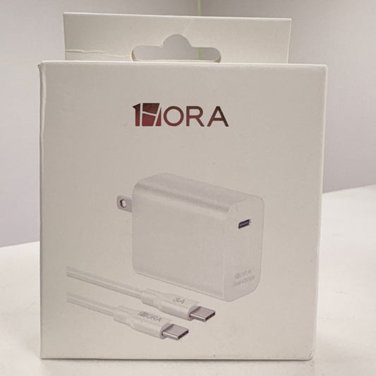 Cargador 30w con cable usb-c a usb-c kit cargador c 1hora