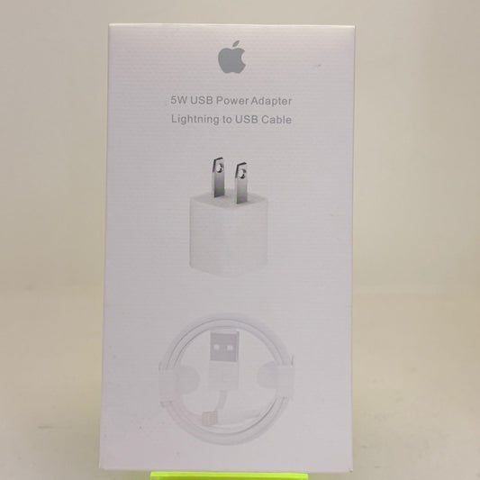 Cargador kit usb-ligthing 5w tipo apple generico