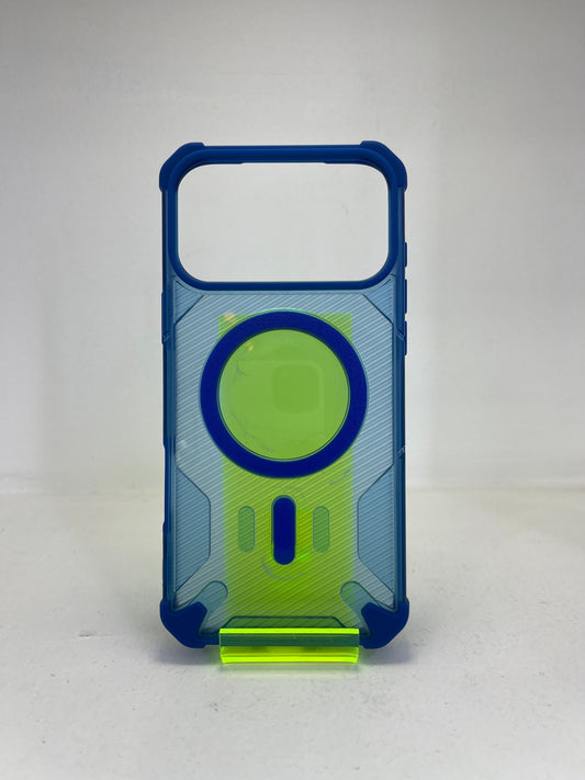 Funda apple iphone 17 pro max golden shield azul fuerte