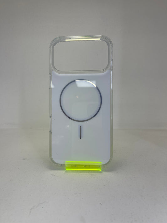 Funda apple iphone 17 pro max magsafe macarons blanco