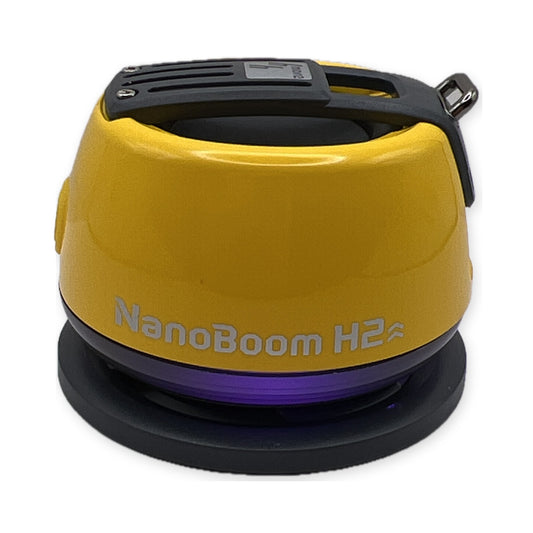 Bocina mini magnetica nanoboom h2 color Amarillo — foto real del producto