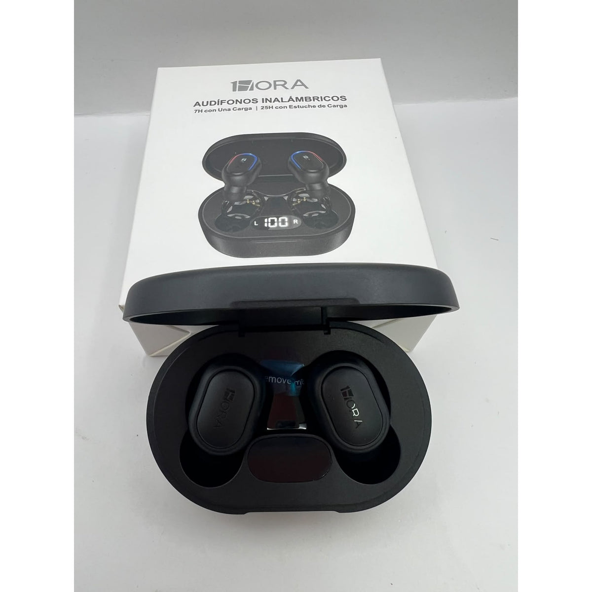 Audífonos 1HORA AUT114 TWS color Negro — foto real del producto