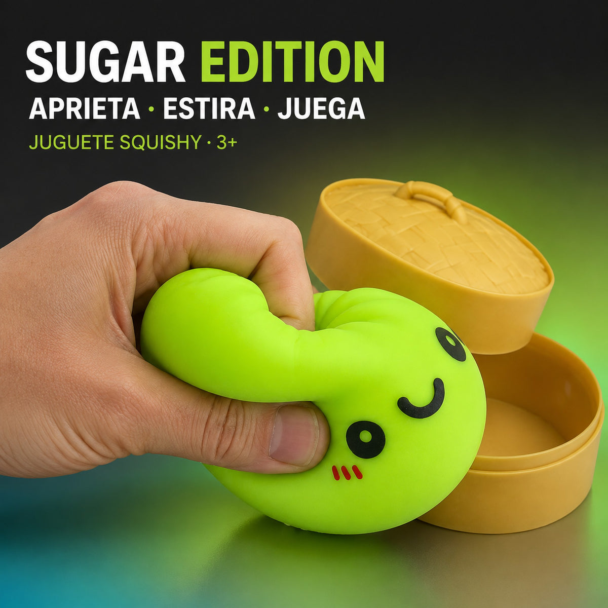 Squishy Bun Sugar Edition - imagen generada con IA (recreación digital)