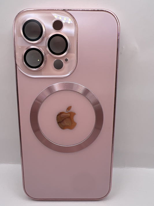 Funda iPhone 13 Pro Magsafe Cristaline Rosa | QRUZH