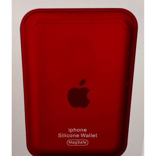 Cartera MagSafe de silicona para iPhone — Rojo · QRUZH