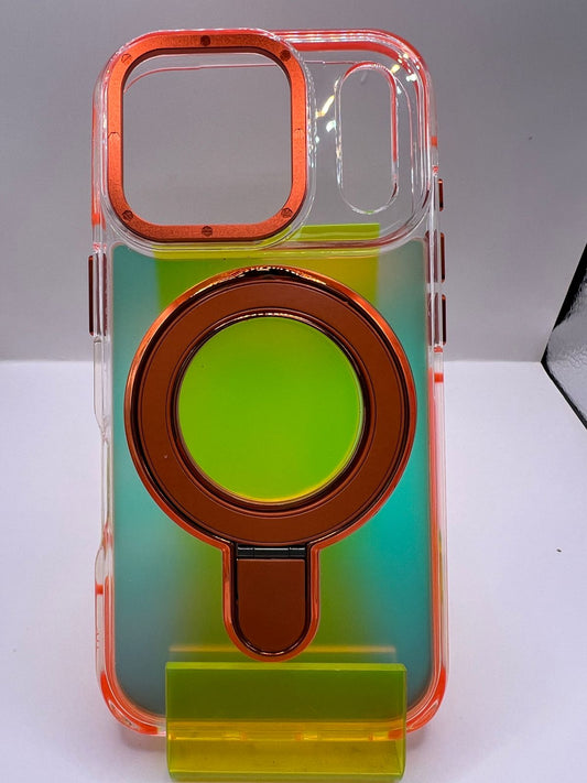 Funda apple iphone 12 camaleon magsafe 3en1 naranja