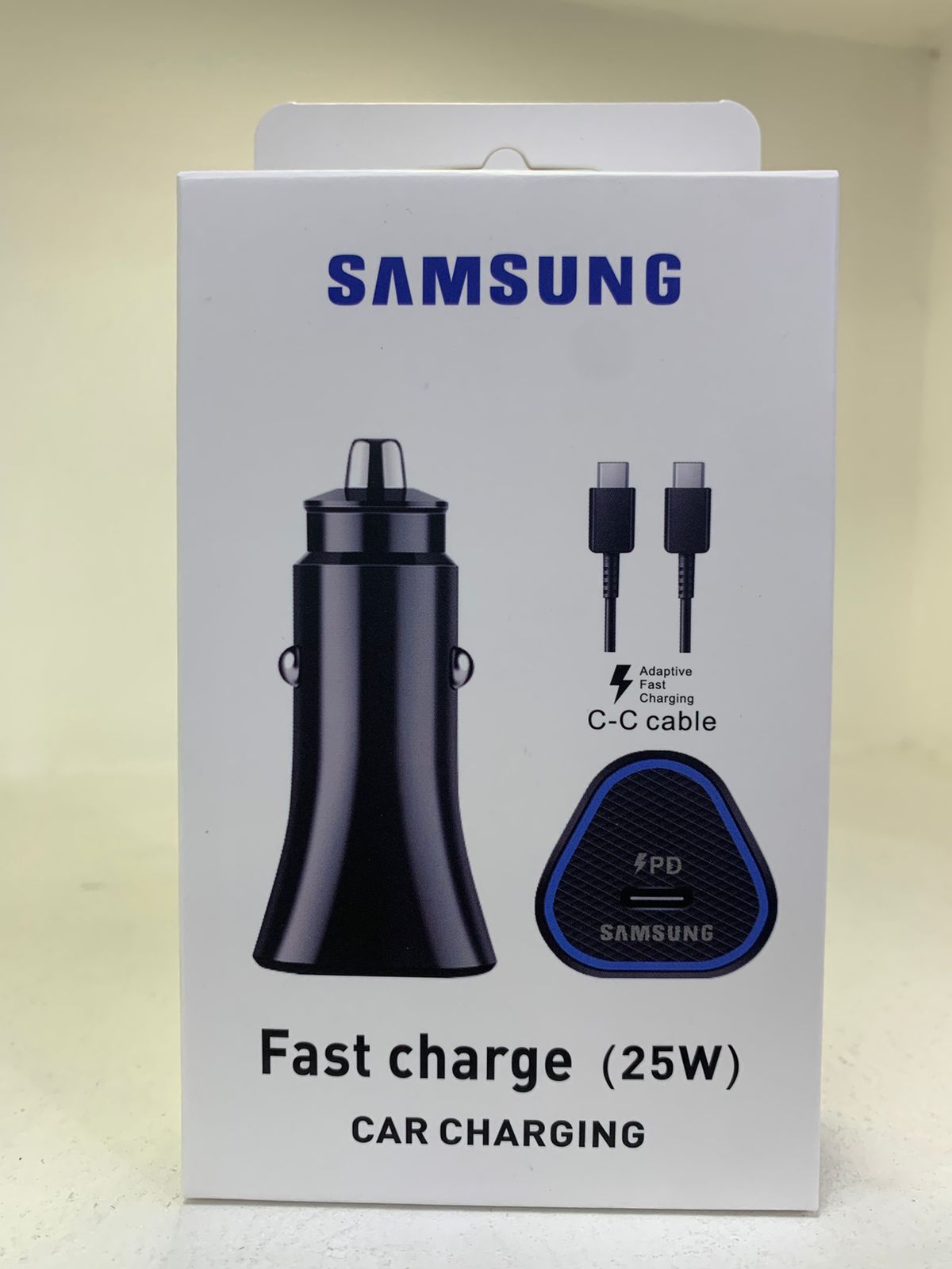 Cargador kit plug in c-c 25w tipo samsung generico
