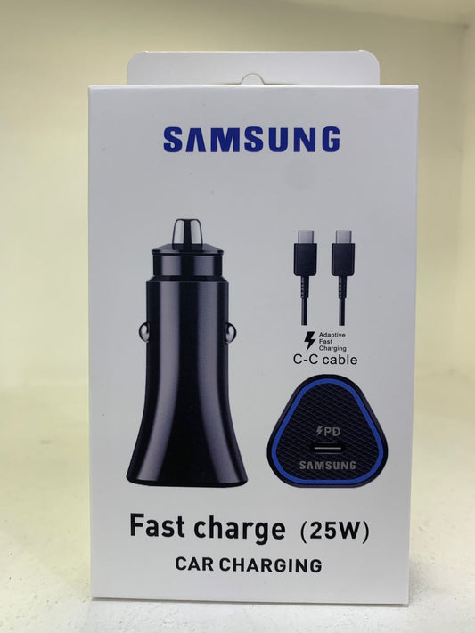 Cargador kit plug in c-c 25w tipo samsung generico