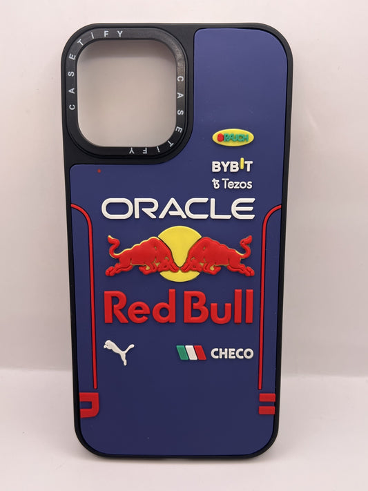 Funda iPhone 12 Pro Max Red Bull Checo Azul Marino | QRUZH
