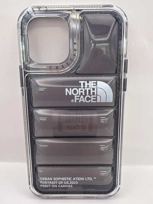 Funda iPhone 11 Pro North Face Puffer Transparente Negro | QRUZH