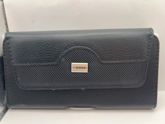 Funda universal para cinturon con tapa y velcro kbod ind-07 6.5″ Negro — foto real del producto