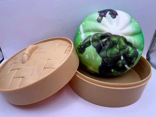 Squishy antiestrés steam bun diseño Hulk | QRUZH