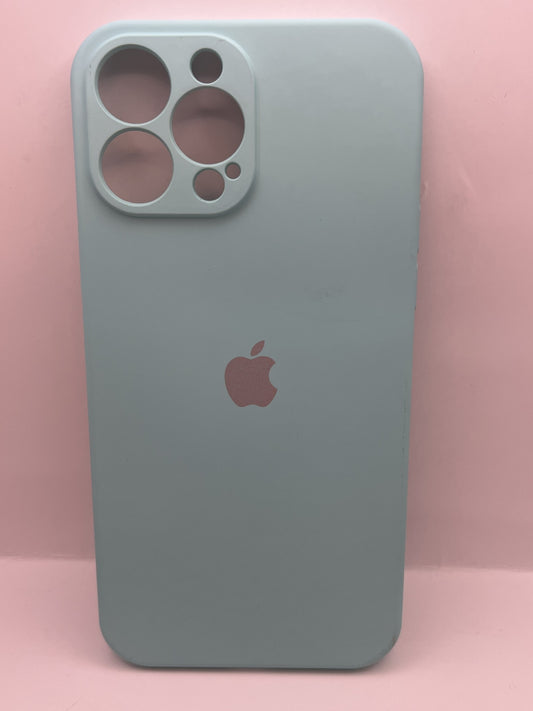 Funda iPhone 13 Pro Max Silicon Verde Menta | QRUZH