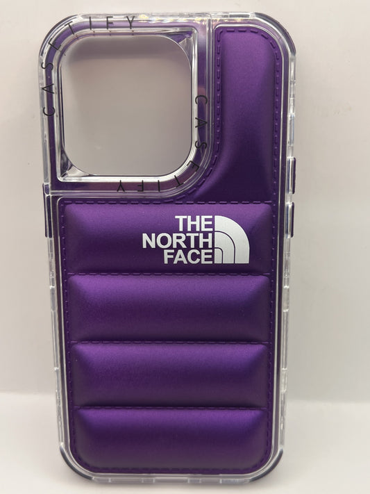 Funda iPhone 14 Pro north face 3en1 Morado | QRUZH