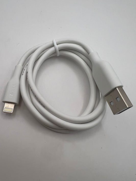 Cable Lightning 1m 1HORA CAB238 Blanco · 2.1A | QRUZH Cancún