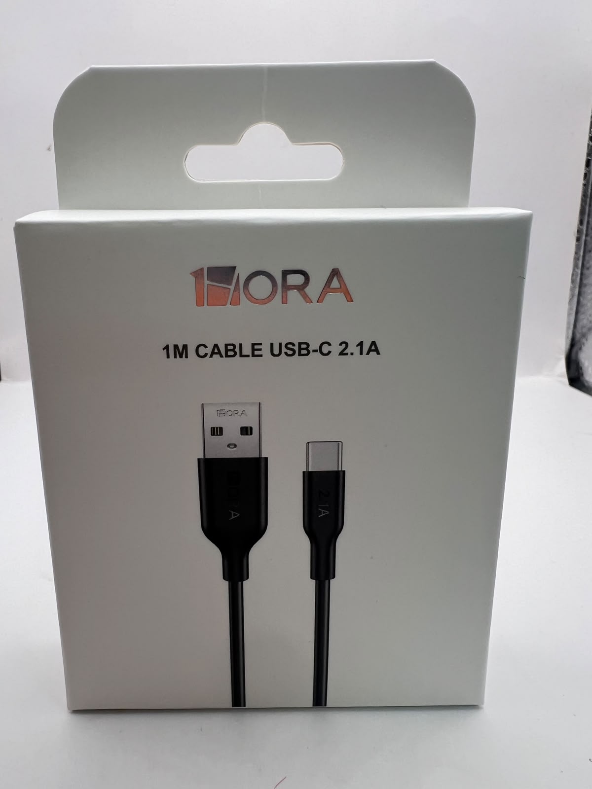 Empaque del cable 1HORA CAB237 USB-C 1 m negro