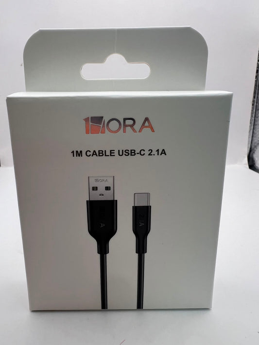 Empaque del cable 1HORA CAB237 USB-C 1 m negro