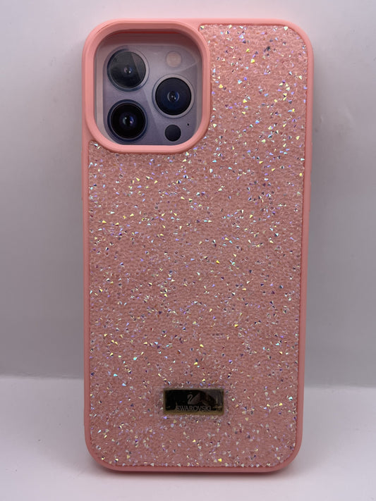 Funda iPhone 12 Pro Max Swarovski Piedras Rosa | QRUZH