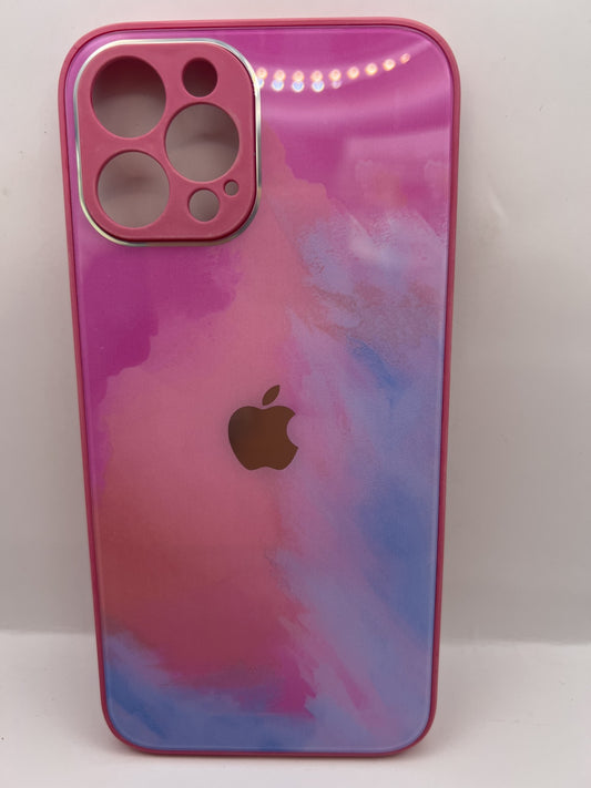 Funda iPhone 12 Pro Max Cristal Marmol Rosa | QRUZH