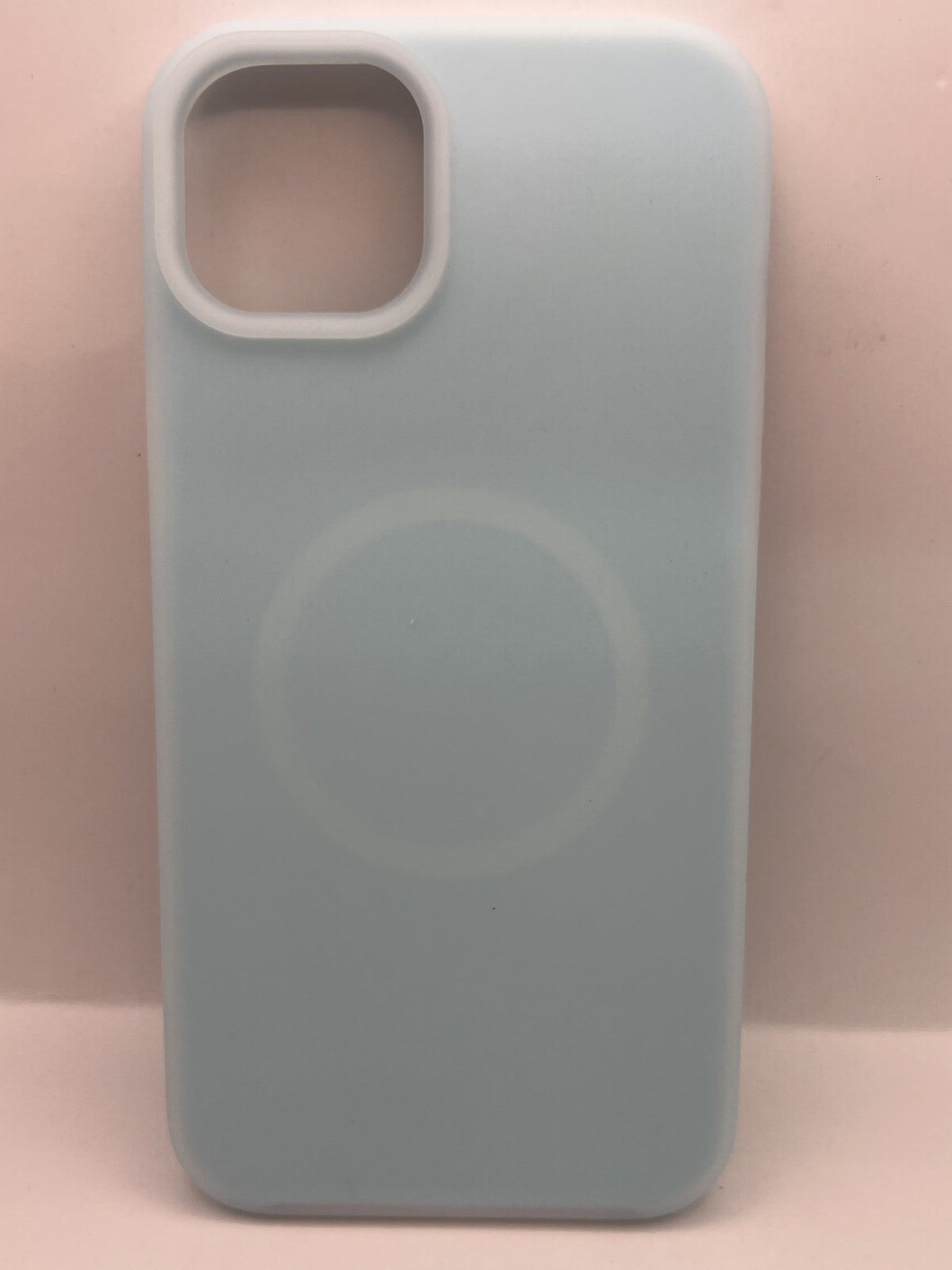 Funda iPhone 14/15 Plus silicon pastel magsafe Azul Cielo | QRUZH