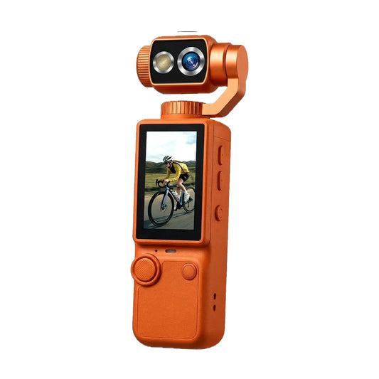 Cámara de bolsillo Q8 4K naranja — producto