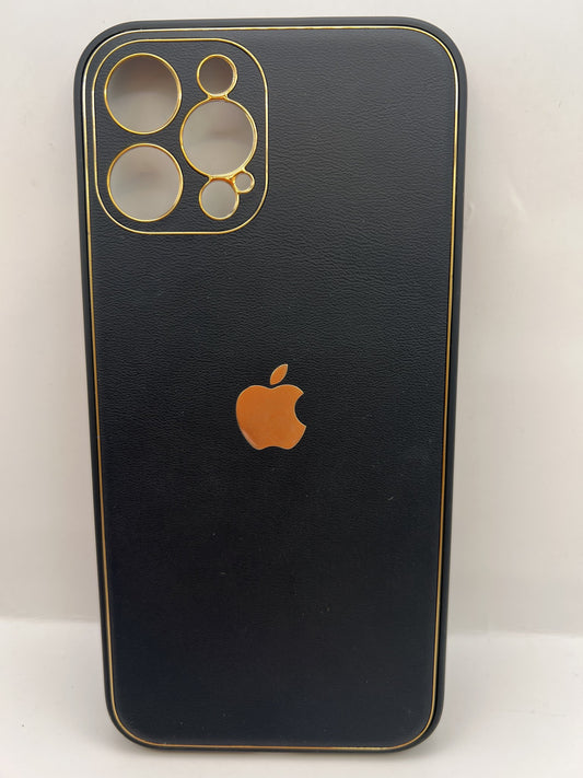 Funda iPhone 12 Pro Max Piel Apple Negro | QRUZH