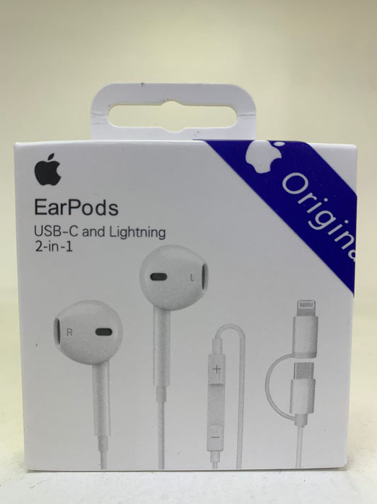 Audifonos 2en1 usb-c y lightning earpods