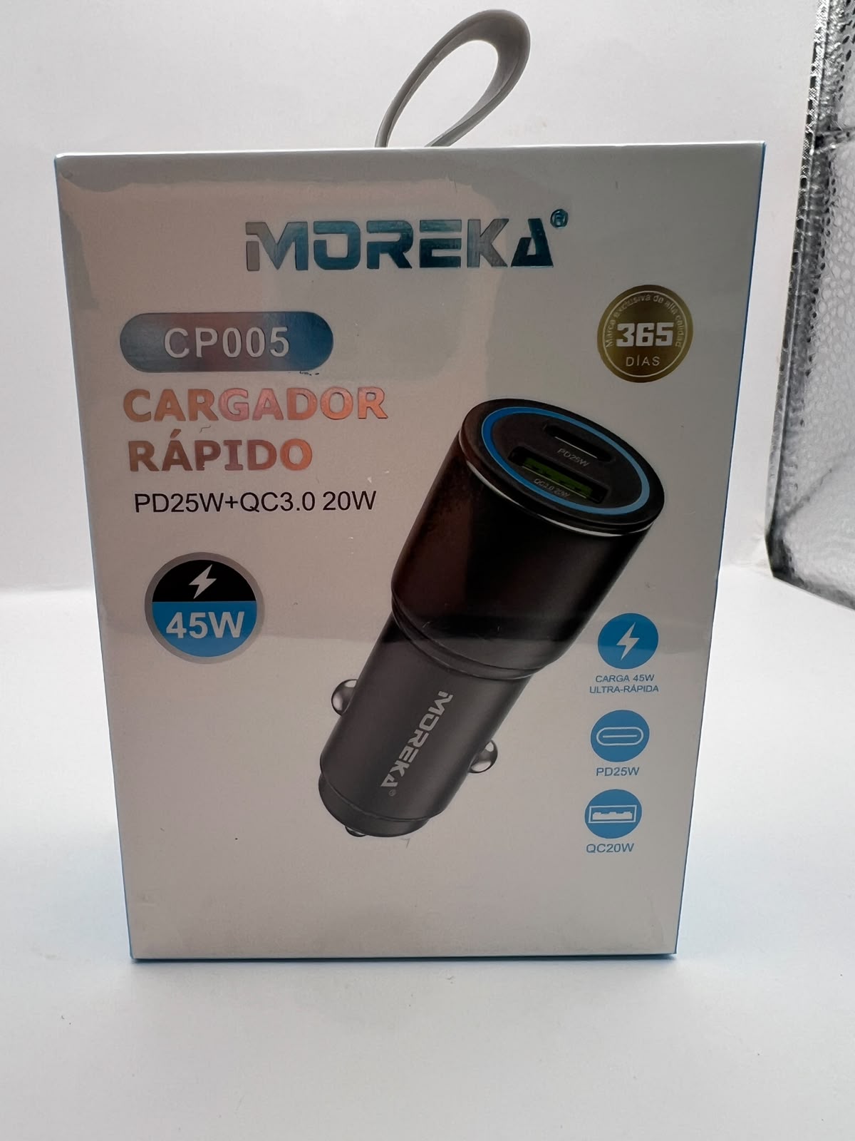Cargador de auto 45W PD + QC3.0 | MOREKA CP005 | QRUZH