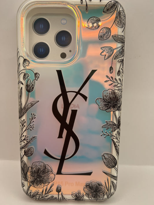 Funda iPhone 15 Pro Max YSL Flores Tornasol | QRUZH