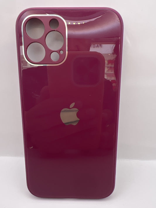 Funda iPhone 12/12 Pro Cristal Logo Vino | QRUZH