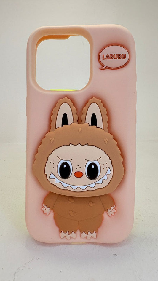 Funda apple iphone 16 pro labubu beige